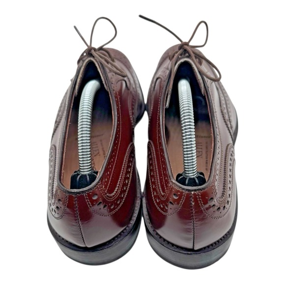 Allen Edmonds McAllister Wingtip Oxford Dress Shoe Mens 10C Narrow Brown  6265 - Picture 6 of 11